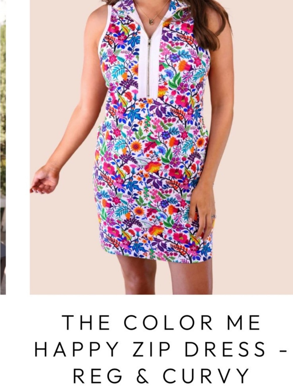 Jess Lea athletic dress zip up floral boutique brand new size small